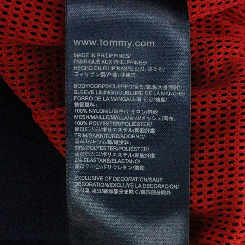 TOMMY HILFIGER(トミーヒルフィガー) REGATTA JACKET ロゴ刺繍 ナイロン ジップアップ ジャケット ネイビー 0867874795