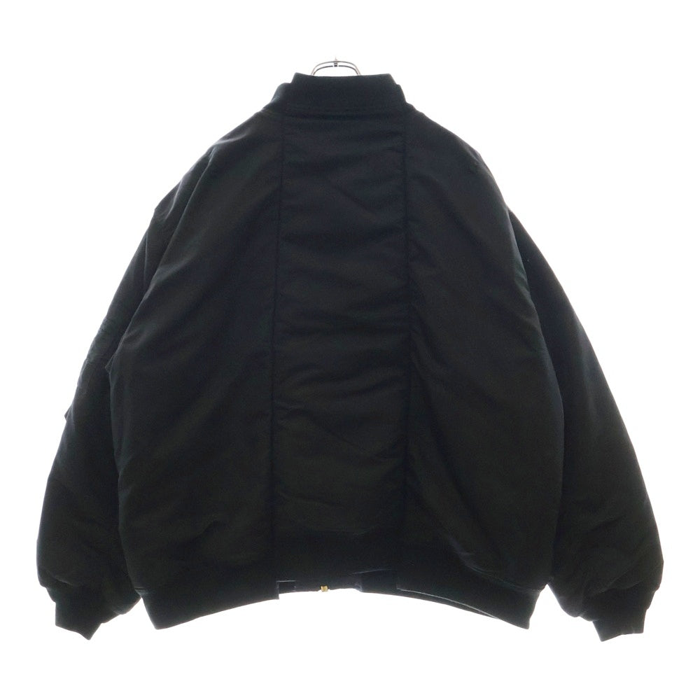 VETEMENTS(ヴェトモン) 18AW ×ALPHA OVERSIZE BOMBER JACKET アルファ オーバーサイズ リバーシブル ボンバージャケット ブルゾン ブラック/ネイビー UA52JA200B