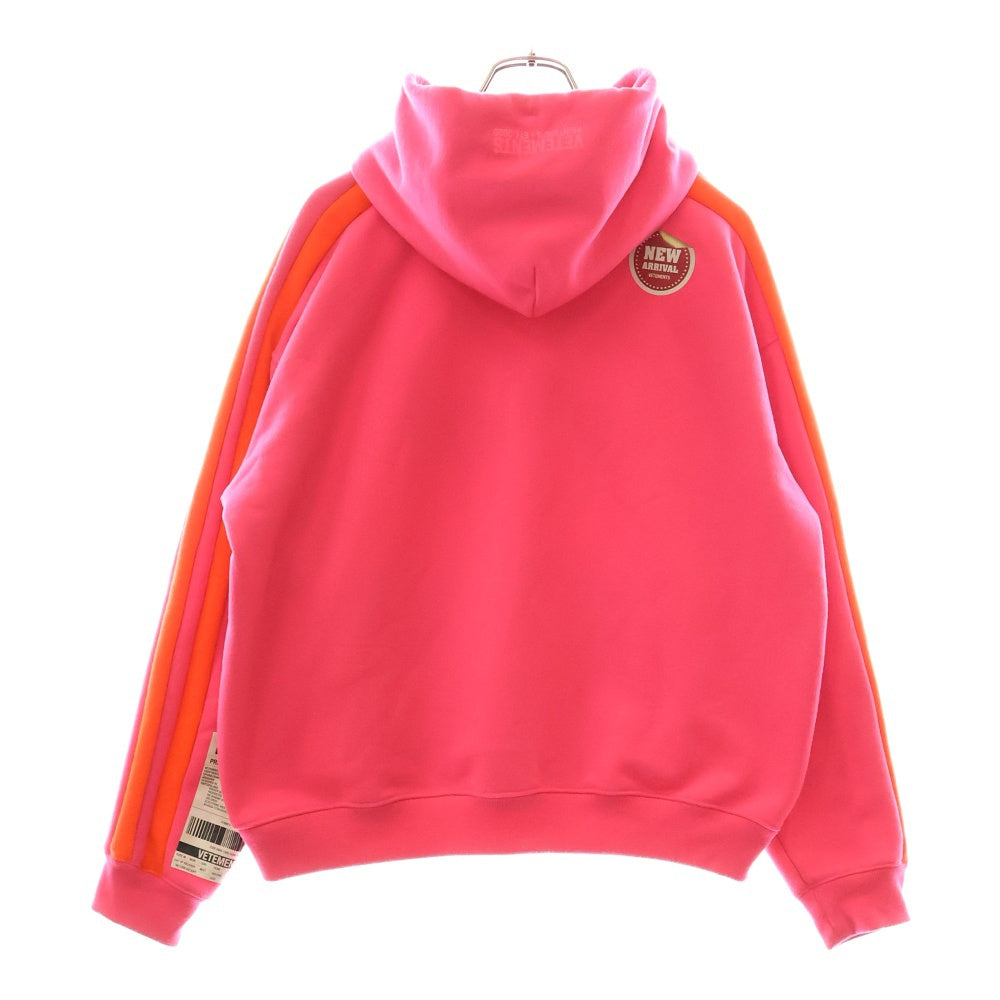 VETEMENTS(ヴェトモン) 20SS Currency Hoodie カレンシー フーディー スウェット プルオーバーパーカー ピンク SS20TR154
