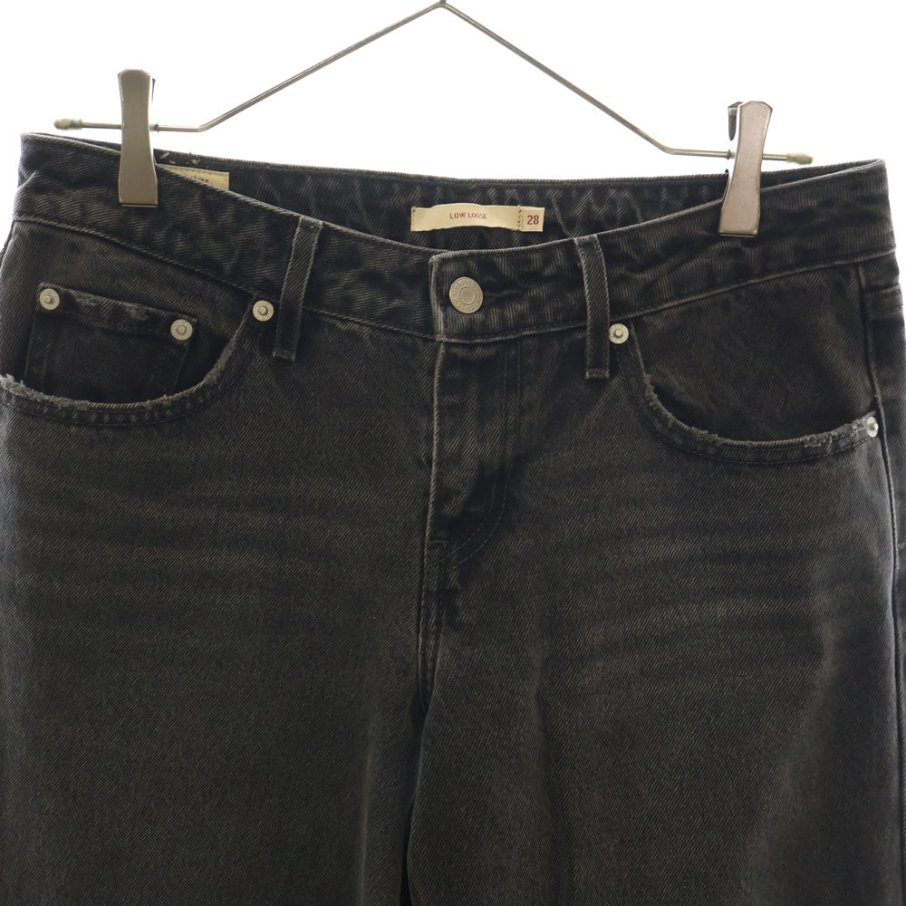 Levi's premium(リーバイスプレミアム) LOW LOOSE JEANS ストレートデニムパンツ ワイドパンツ ブラック PC9-A5566-0000