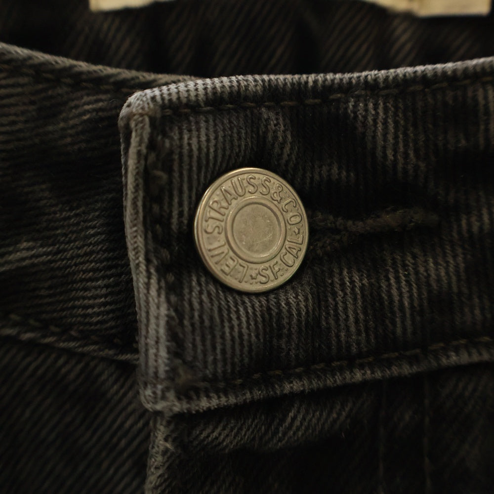 Levi's premium(リーバイスプレミアム) LOW LOOSE JEANS ストレートデニムパンツ ワイドパンツ ブラック PC9-A5566-0000
