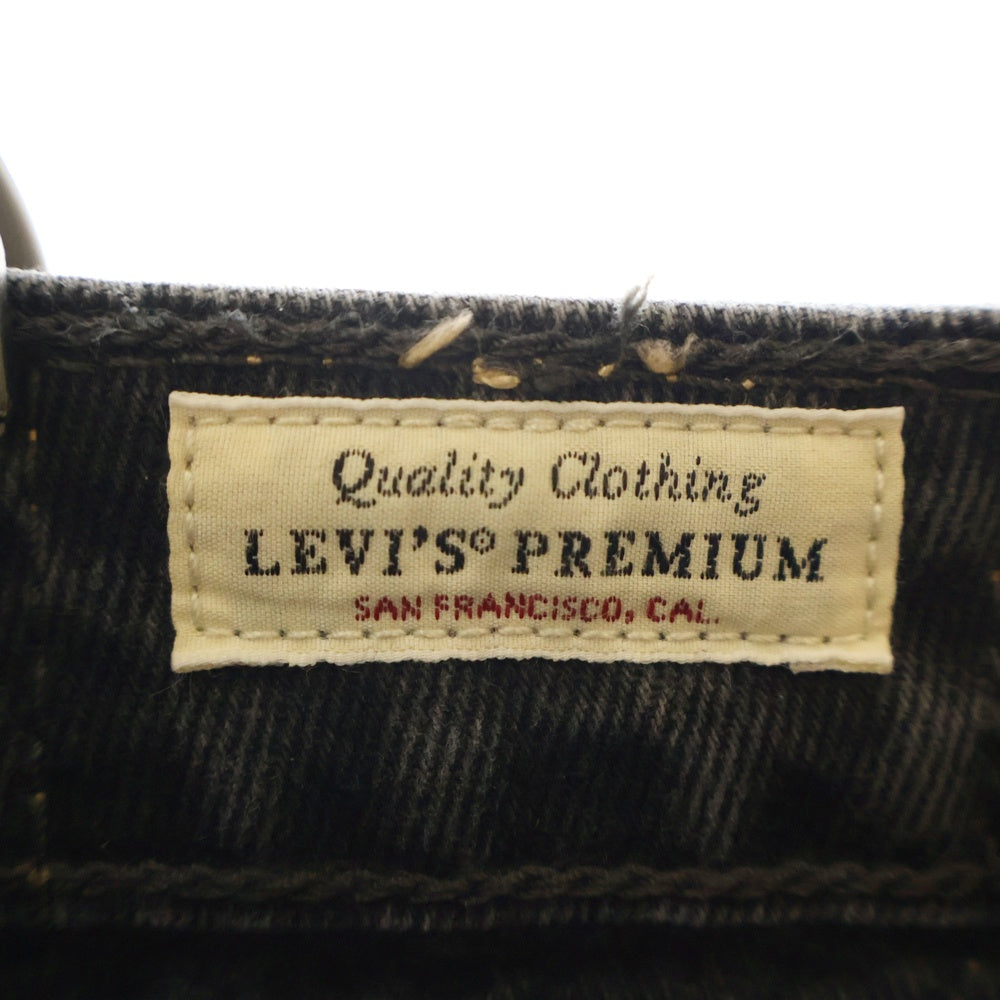 Levi's premium(リーバイスプレミアム) LOW LOOSE JEANS ストレートデニムパンツ ワイドパンツ ブラック PC9-A5566-0000
