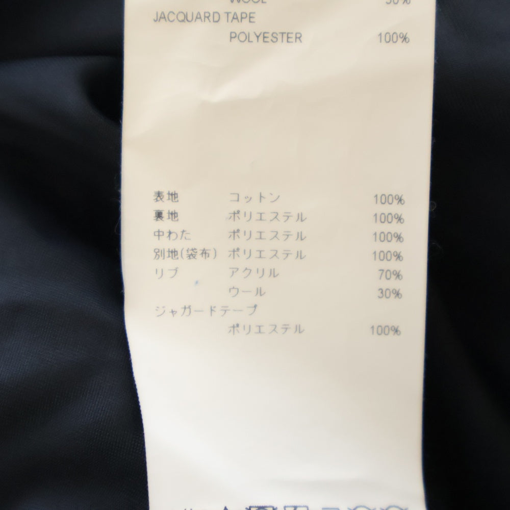 WTAPS(ダブルタップス) 22AW JACKET COTTON DENIM INDIGO コットンデニム 中綿 ジップアップジャケット ブルゾン インディゴ 222WVDT-JKM06