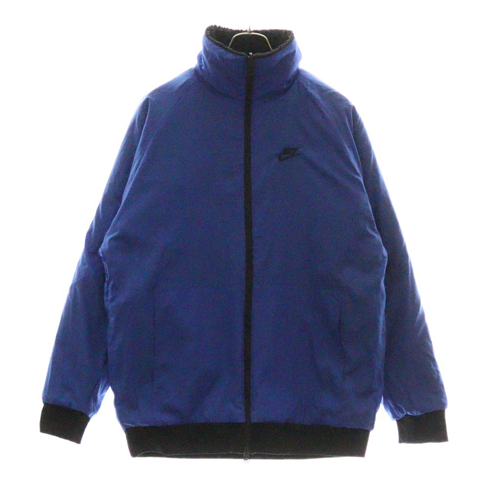 NIKE(ナイキ) AS M NSW VW SWSH FULL ZIP JKT ビッグスウォッシュ リバシーブルフリースジャケット ナイロン ブラック/ブルー BQ6546-009