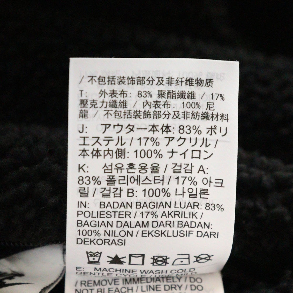 NIKE(ナイキ) AS M NSW VW SWSH FULL ZIP JKT ビッグスウォッシュ リバシーブルフリースジャケット ナイロン ブラック/ブルー BQ6546-009