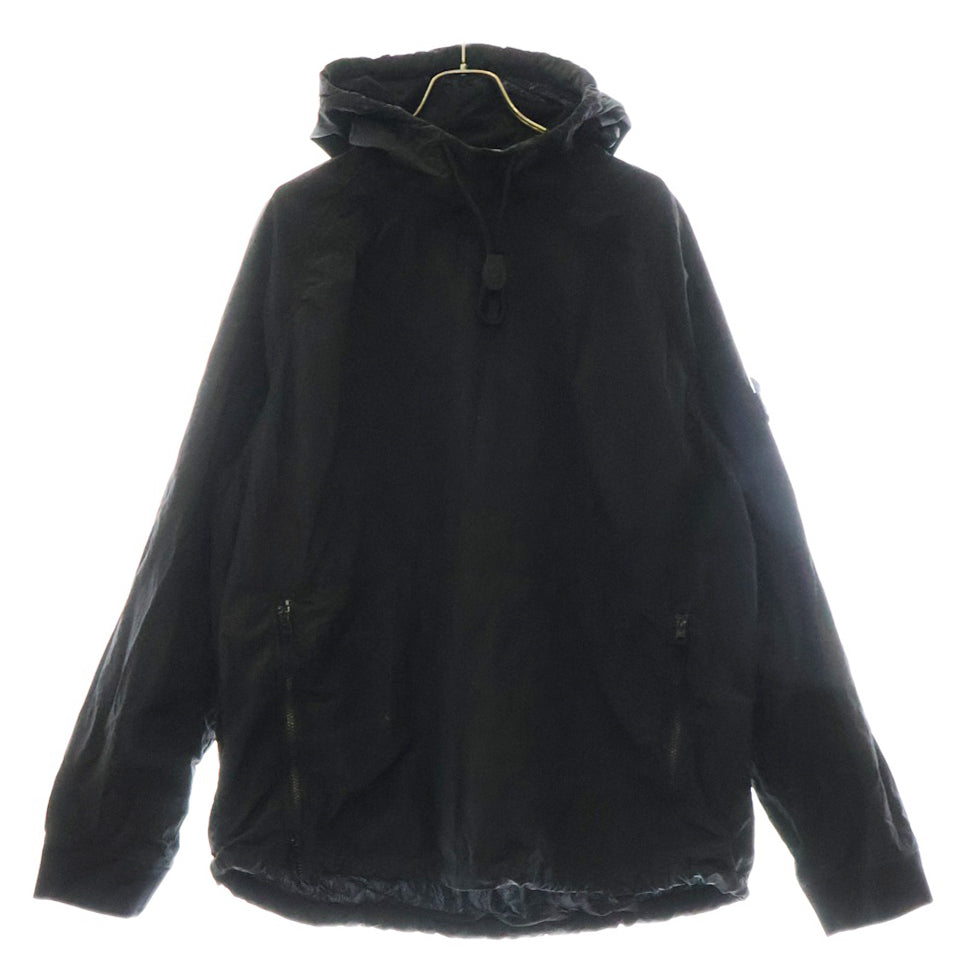 STONE ISLAND(ストーンアイランド) NYLON METAL HOODED SMOCK ナイロンメタル フードスモック プルオーバージャケット ブラック 691564112
