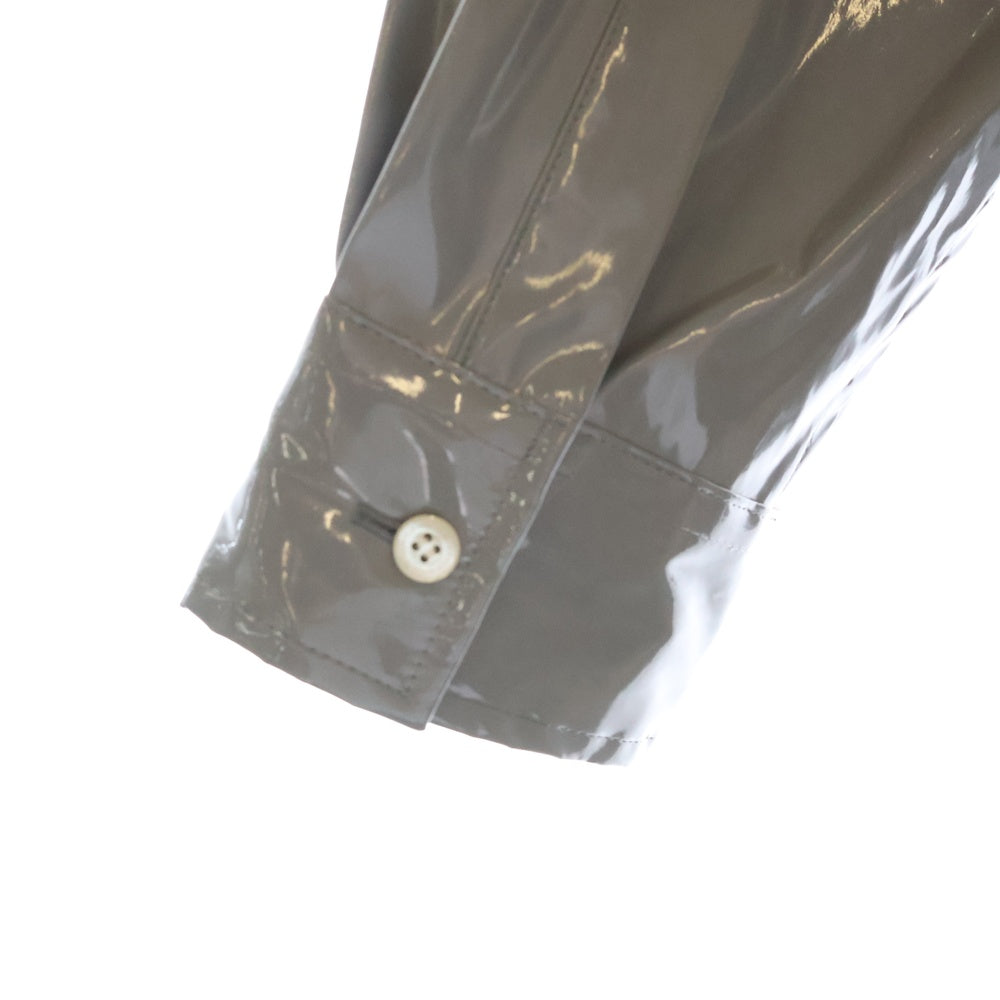 Mr.GENTLEMAN(ミスタージェントルマン) ENAMEL MODREN SHIRT エナメルシャツ グレー MGT-SH19