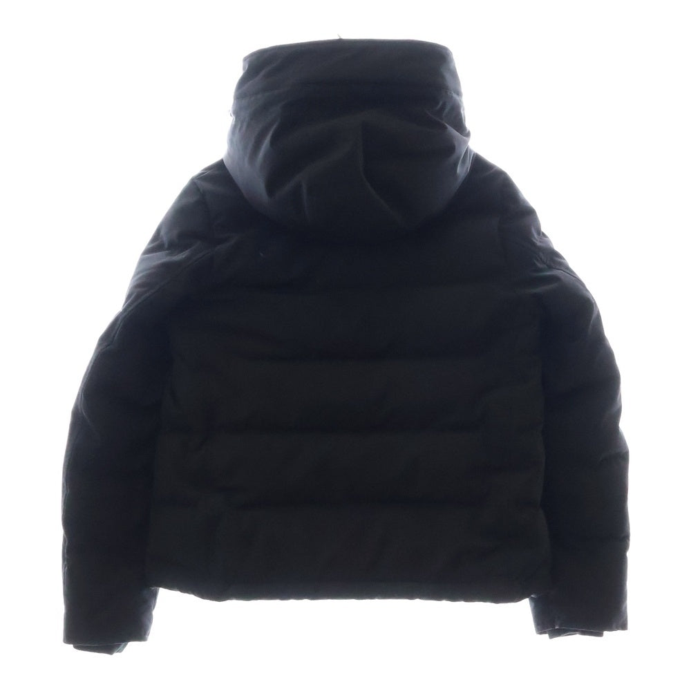 DANTON(ダントン) SHORT DOWN JACKET ロゴパッチ フーデットショートダウンジャケット ブラック 19A-FA-002