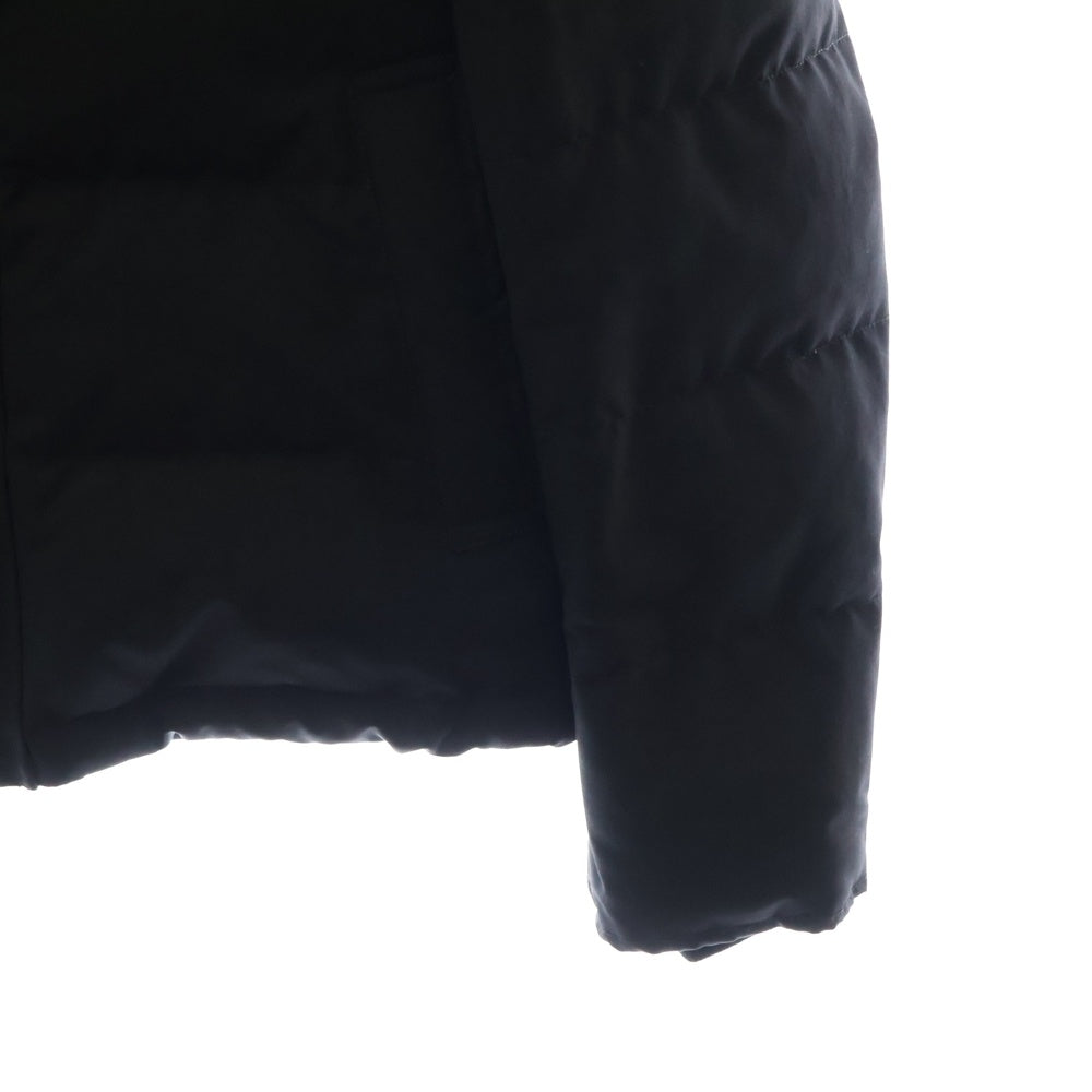 DANTON(ダントン) SHORT DOWN JACKET ロゴパッチ フーデットショートダウンジャケット ブラック 19A-FA-002