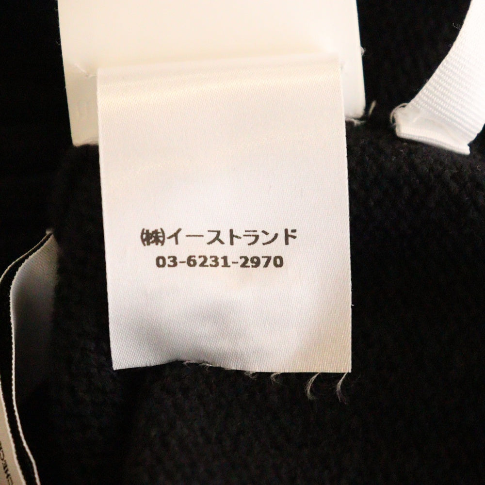OFF-WHITE(オフホワイト) DIAGONAL ARROW ダイアゴナルアロー 袖プリント バックプリント 長袖 コットンニット セーター ブラック OMHE023S21KNI001