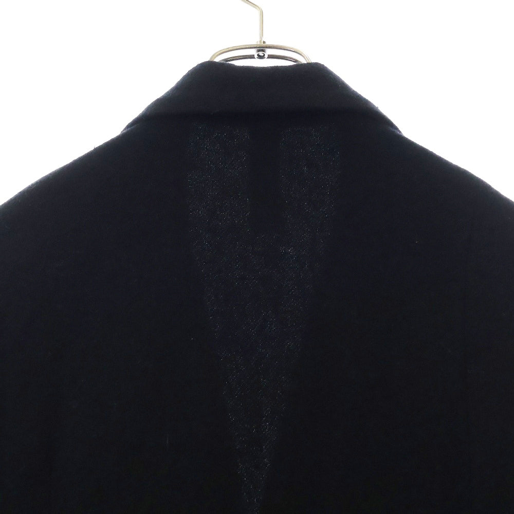 Ground Y(グラウンドワイ) 18AW 変形 アシンメトリー ウール ロング テーラードジャケット ブラック GV-J01-103