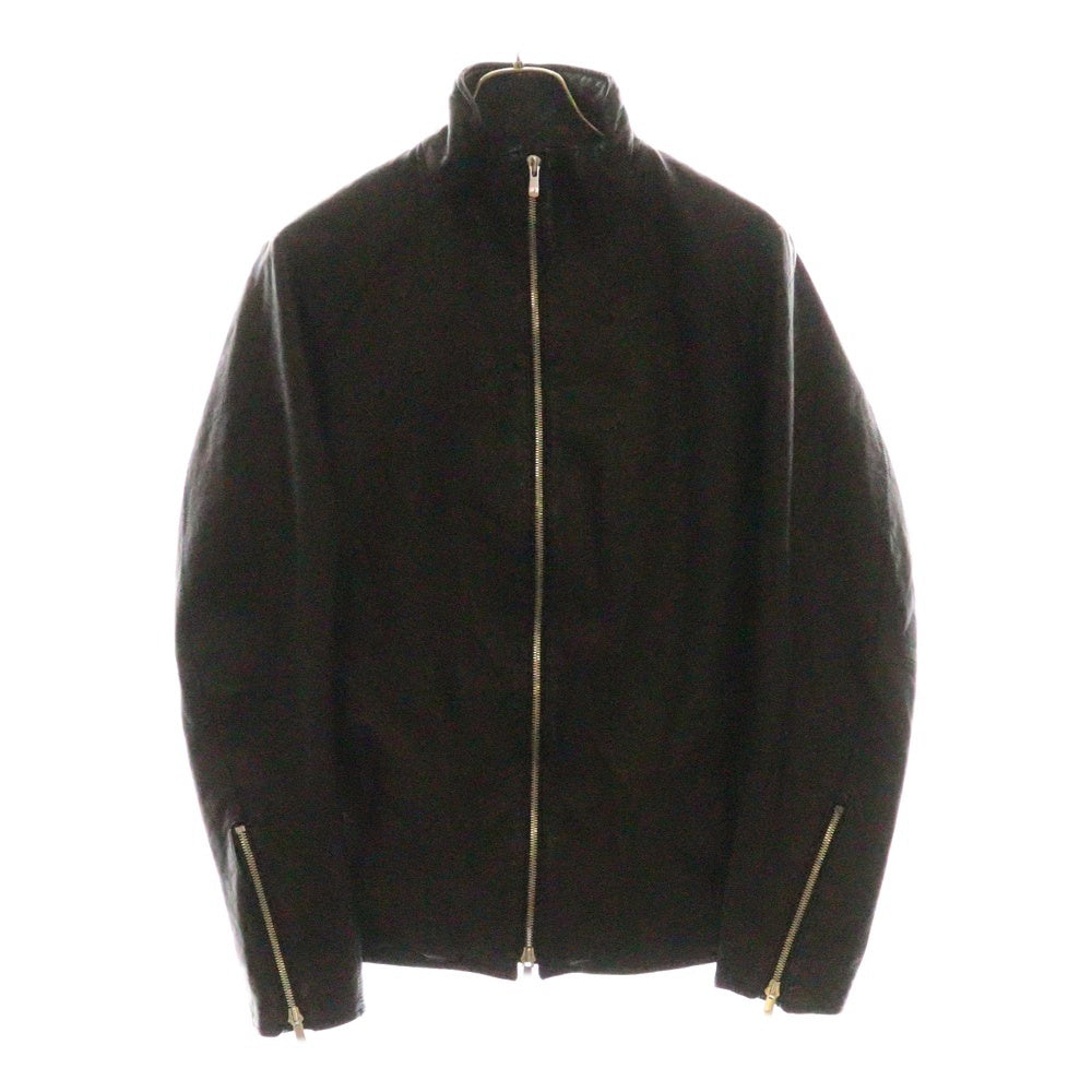 JACKROSE(ジャックローズ) ダブルジップ シングル レザー ジャケット ライダース ブラック