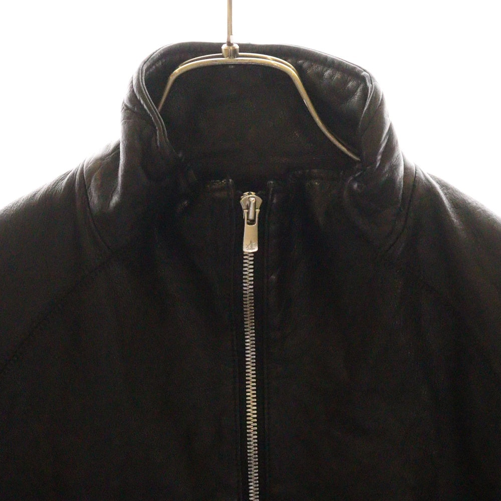 JACKROSE(ジャックローズ) ダブルジップ シングル レザー ジャケット ライダース ブラック