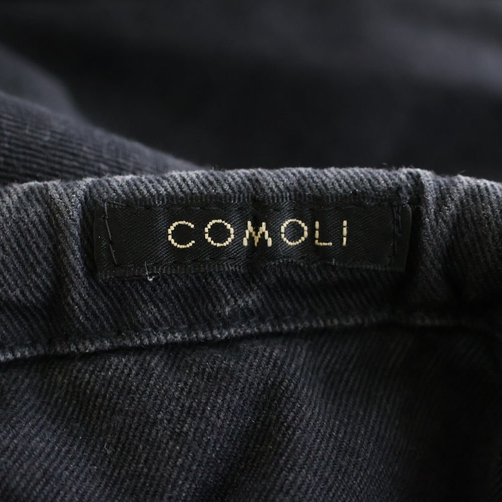 COMOLI(コモリ) 17AW コットンツイル ドローストリング パンツ ブラック L03-03004