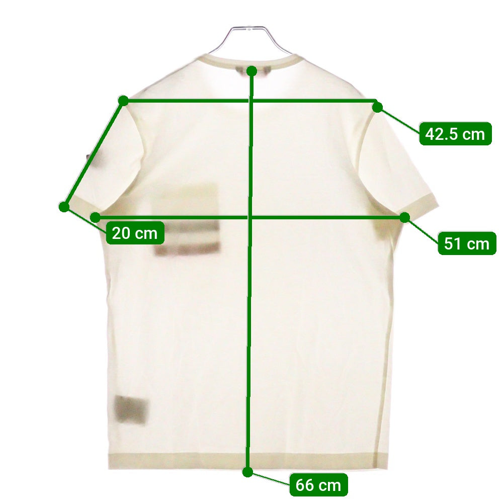 MONCLER(モンクレール) 18SS MAGLIA T-SHIRT マグリア トリコロールポケット クルーネック 半袖Tシャツ カットソー ホワイト D10918038600 89179