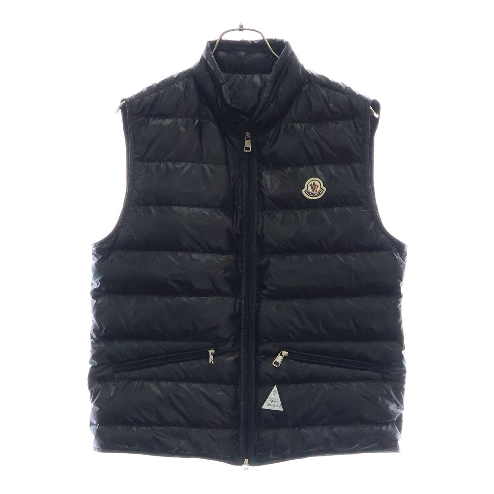 MONCLER(モンクレール) GUI GILET ロゴパッチ ナイロン ダウンベスト ブラック 510914336199 53029