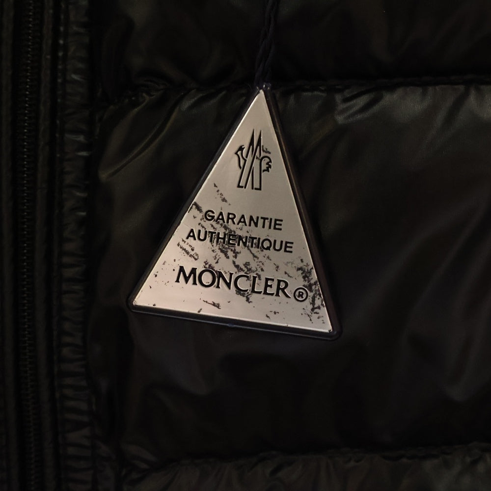 MONCLER(モンクレール) GUI GILET ロゴパッチ ナイロン ダウンベスト ブラック 510914336199 53029