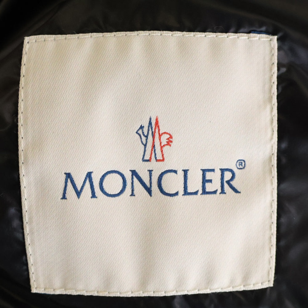 MONCLER(モンクレール) GUI GILET ロゴパッチ ナイロン ダウンベスト ブラック 510914336199 53029