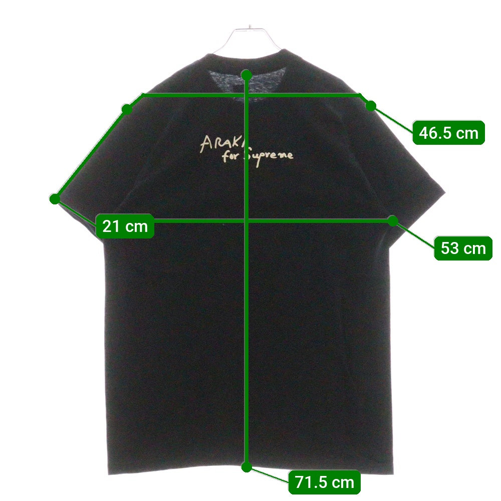SUPREME(シュプリーム) 16AW Araki Rose Tee アラキローズ フォトプリントTシャツ 半袖クルーネックカットソー ブラック
