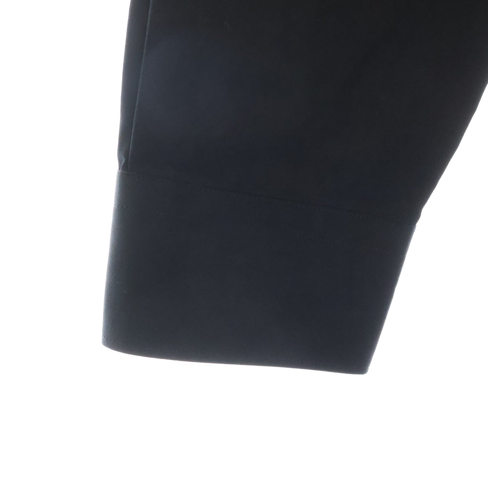 GIVENCHY(ジバンシィ) Signature Logo Poplin Shirt シグネチャーロゴエンプロイダリー ポプリン レギュラーカラー 長袖シャツ ブラック BM608R100J