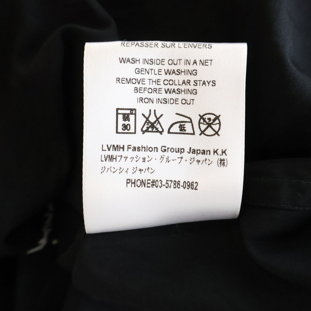 GIVENCHY(ジバンシィ) Signature Logo Poplin Shirt シグネチャーロゴエンプロイダリー ポプリン レギュラーカラー 長袖シャツ ブラック BM608R100J