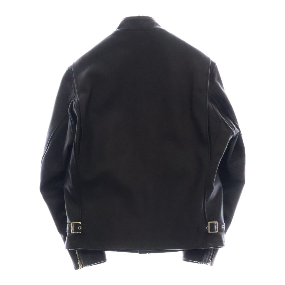 SCHOTT(ショット) ボアライナー付 ステアハイド シングル レザー ライダース ジャケット ブラック 641 6061