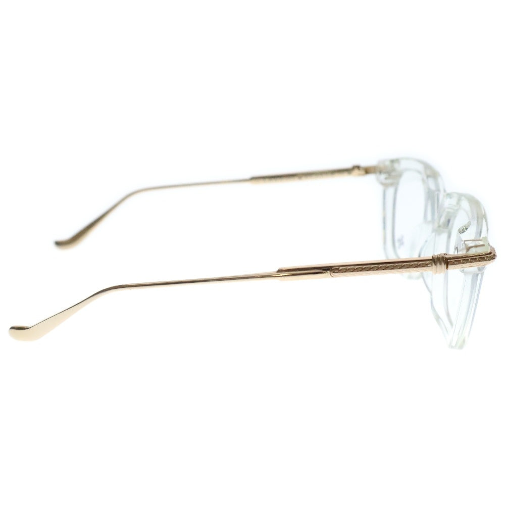 CHROME HEARTS(クロムハーツ) CUMPTION クリアフレーム ウェリントン サングラス メガネ 眼鏡 ゴールド