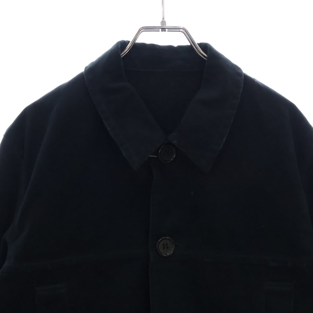 UNDERCOVER(アンダーカバー) 24AW ブロークンツイルダメージカーコート バックフェードプリントジャケット ブラック UP2D4202