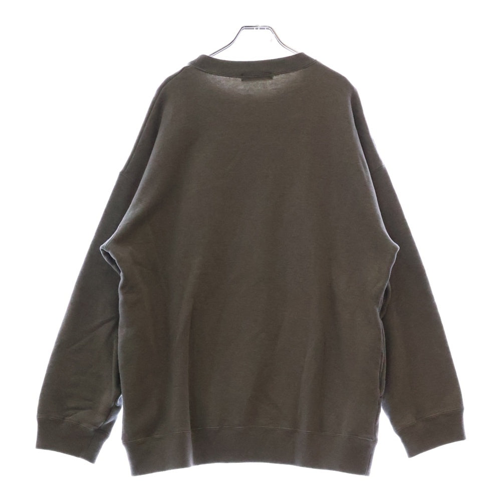 UNDERCOVER(アンダーカバー) 24AW BIG SWEAT フロントプリント クルーネックスウェット グレー UC2D4893-2