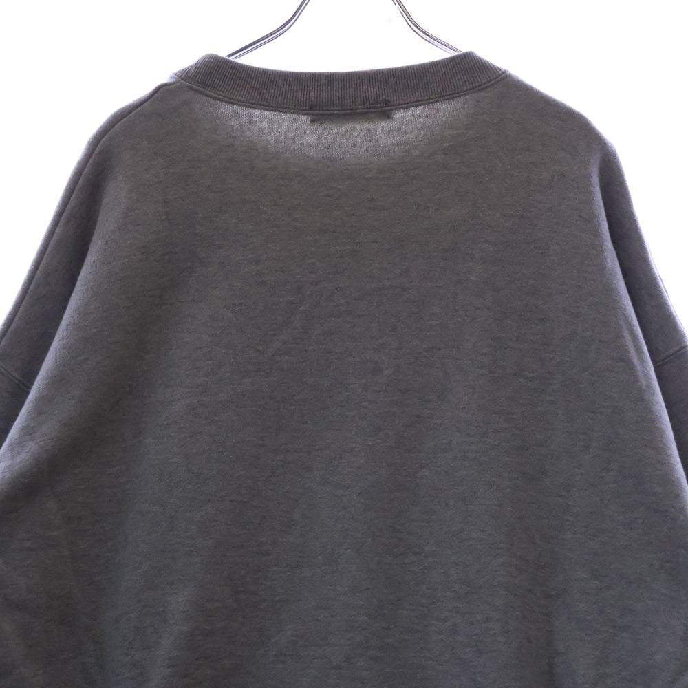 UNDERCOVER(アンダーカバー) 24AW BIG SWEAT フロントプリント クルーネックスウェット グレー UC2D4893-2