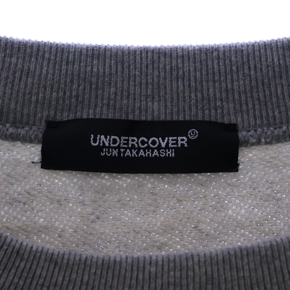 UNDERCOVER(アンダーカバー) 24AW BIG SWEAT フロントプリント クルーネックスウェット グレー UC2D4893-2