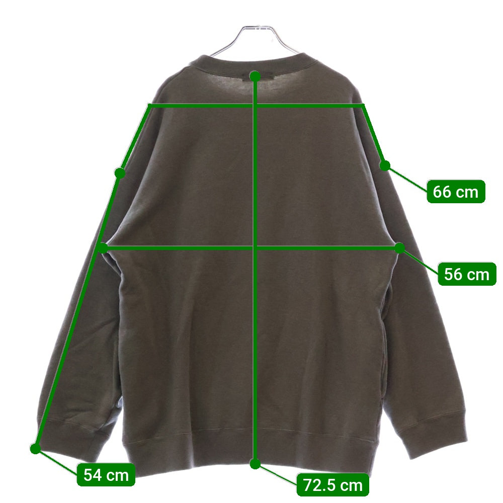 UNDERCOVER(アンダーカバー) 24AW BIG SWEAT フロントプリント クルーネックスウェット グレー UC2D4893-2