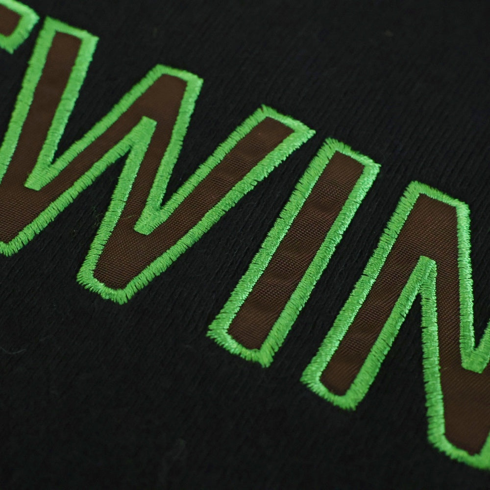 UNDERCOVER(アンダーカバー) 24AW ×TWINPEAKS ツインピークス 裏起毛 片ジップポケット クルーネック長袖スウェットトレーナー ブラック UC2D4802-1
