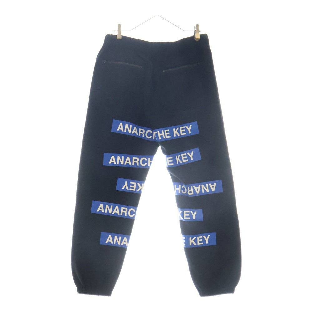 UNDERCOVER(アンダーカバー) 24AW 片ジップポケット フロントラバープリント スウェットパンツ ブラック UC2D4504-3