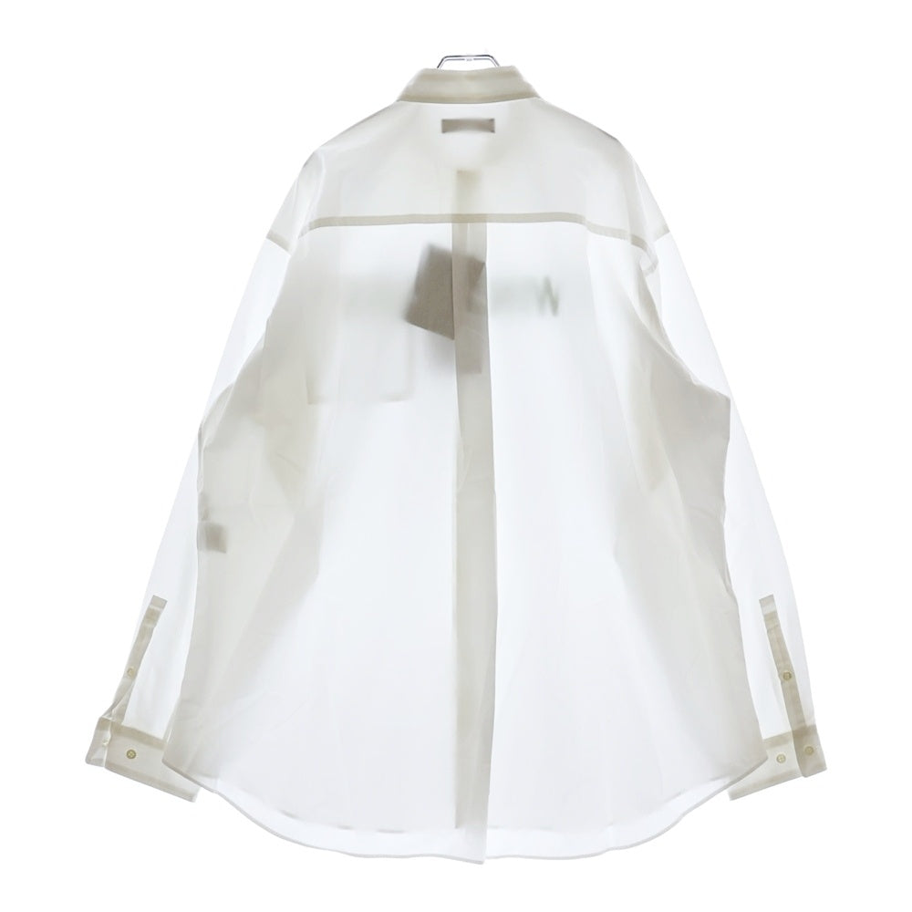 UNDERCOVER(アンダーカバー) 24AW TWIN PEAKS TYPEWRITER SHIRTS ツインピークス フロントタイプライタープリント 長袖ボタンダウンシャツ ホワイト UC2D4401-2