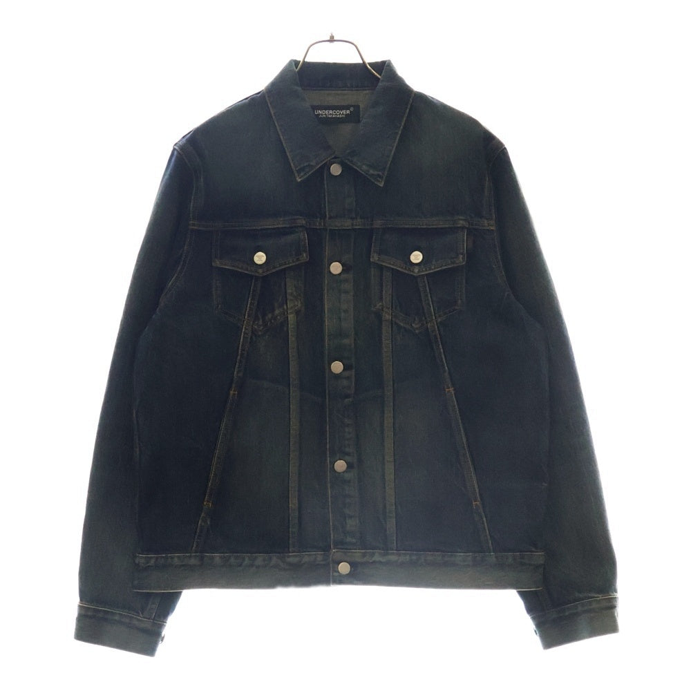 UNDERCOVER(アンダーカバー) 24AW TWIN PEAKS ツインピークス アームジャガードフォトパッチ デニムジャケット インディゴ UC2D9201-1
