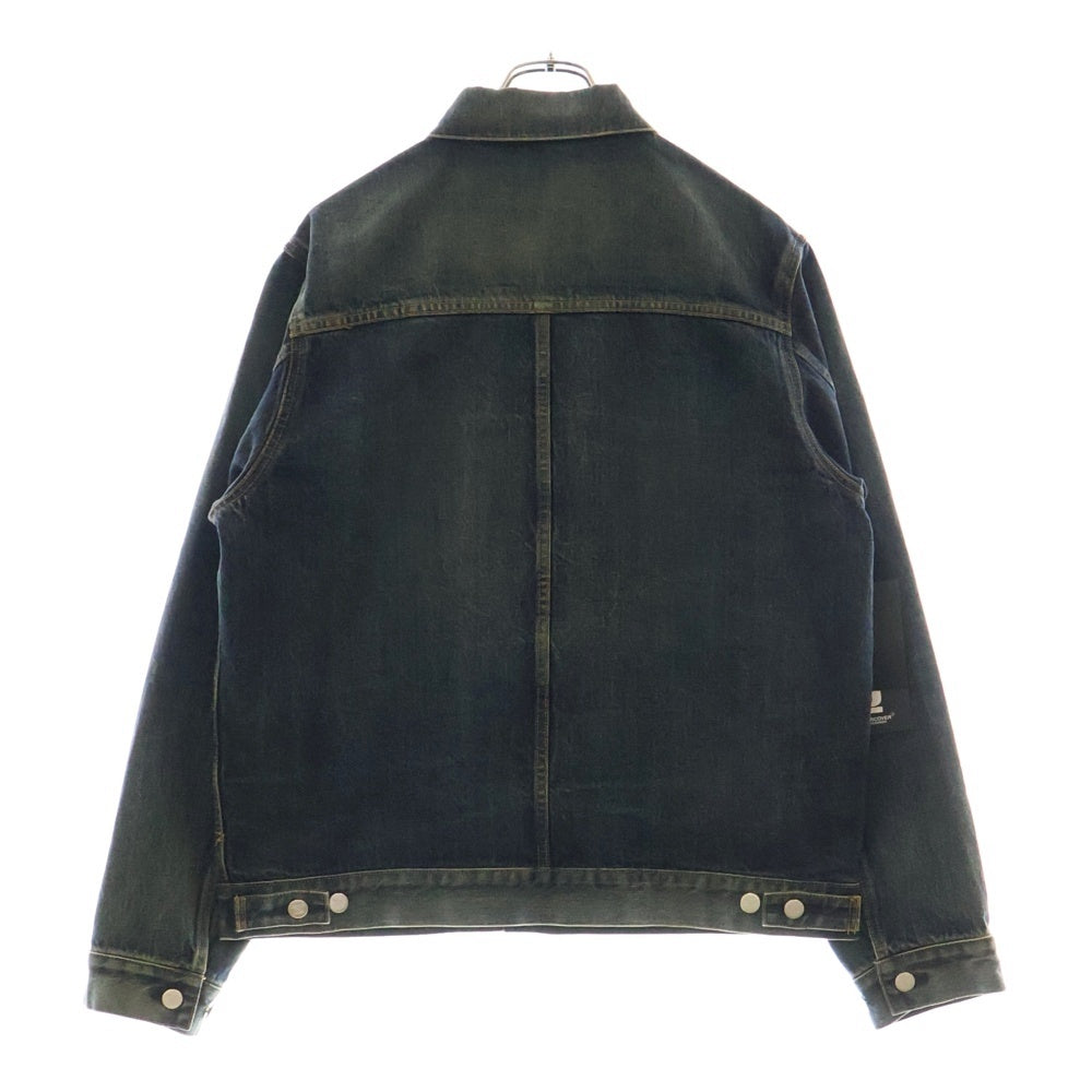 UNDERCOVER(アンダーカバー) 24AW TWIN PEAKS ツインピークス アームジャガードフォトパッチ デニムジャケット インディゴ UC2D9201-1