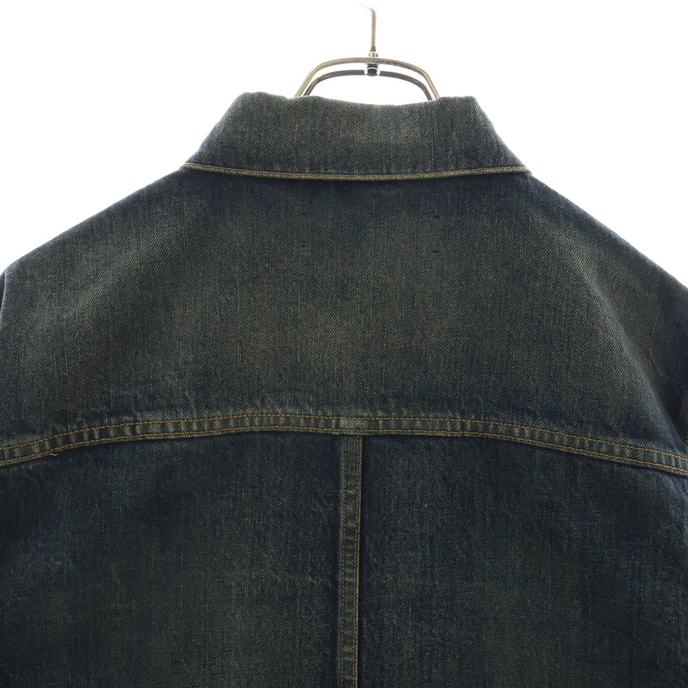 UNDERCOVER(アンダーカバー) 24AW TWIN PEAKS ツインピークス アームジャガードフォトパッチ デニムジャケット インディゴ UC2D9201-1