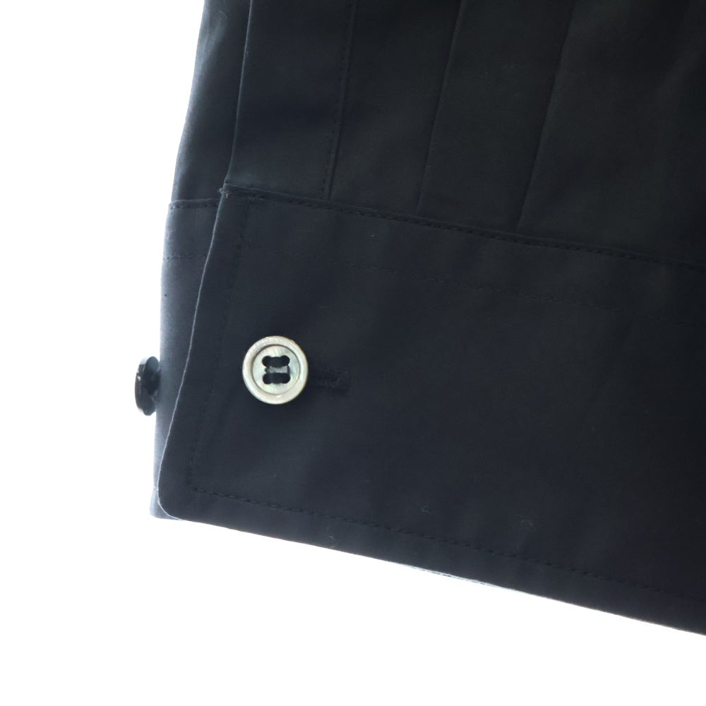 UNDERCOVER(アンダーカバー) 24AW TWIN PEAKS TYPEWRITER SHIRTS ツインピークス フロントタイプライタープリント 長袖ボタンダウンシャツ ブラック UC2D4401-2