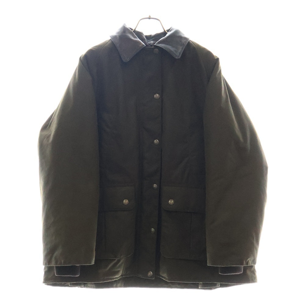 miumiu(ミュウミュウ) WAXED CANVAS BLOUSON JACKET ワックス加工 キャンバス ブルゾン ジャケット カーキ ML1104