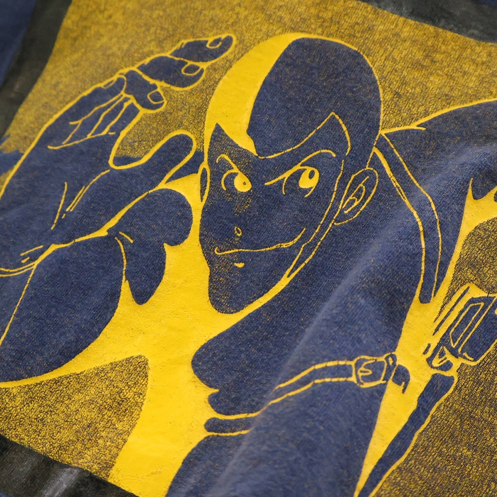 VINTAGE(ヴィンテージ) 90S VINTAGE BOOTLEG LUPIN III TEE ヴィンテージ ブート ルパン三世 USA製 フロントプリントTシャツ 半袖クルーネックカットソー ネイビー