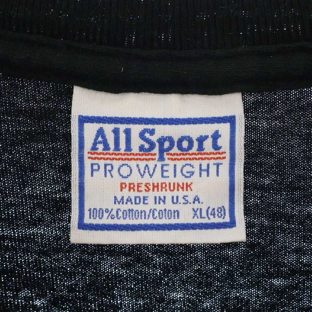 VINTAGE(ヴィンテージ) 90S VINTAGE KISS CALLING DR.LOVE ALL SPORT ヴィンテージ USA製 キス 悪魔のドクター・ラヴ フロントプリント クルーネック 半袖Tシャツ カットソー ブラック