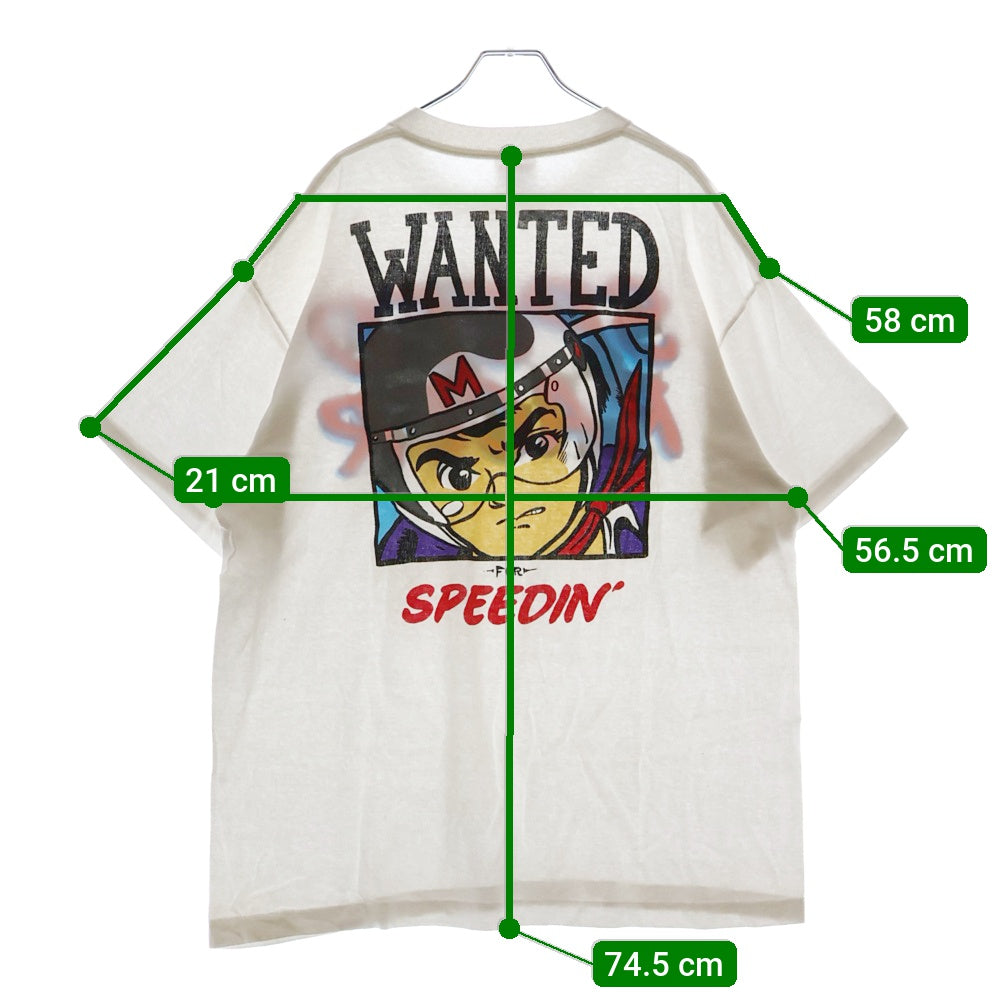 VINTAGE(ヴィンテージ) 90S VINTAGE SPEED RACER SOF TEE ヴィンテージ USA製 マッハGOGOGO 両面プリント クルーネック 半袖Tシャツ カットソー ホワイト