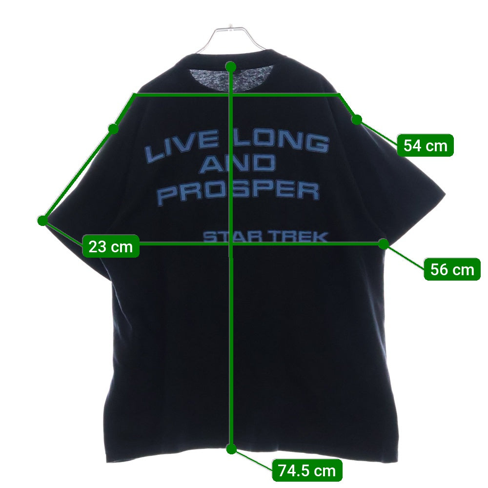VINTAGE(ヴィンテージ) 90S VINTAGE STAR TREK Mr.Spock ヴィンテージ USA製 スタートレック ミスタースポック ムービープリント クルーネック 半袖Tシャツ カットソー ブラック
