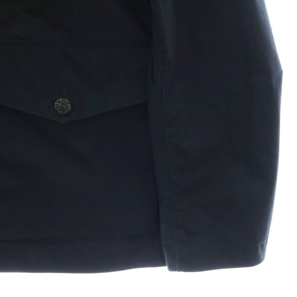 STONE ISLAND(ストーンアイランド) GHOST PIECE ゴースト ピース コットンベンタイル ロゴワッペン フラップポケット ブルゾン ジャケット ブラック 7815437F1