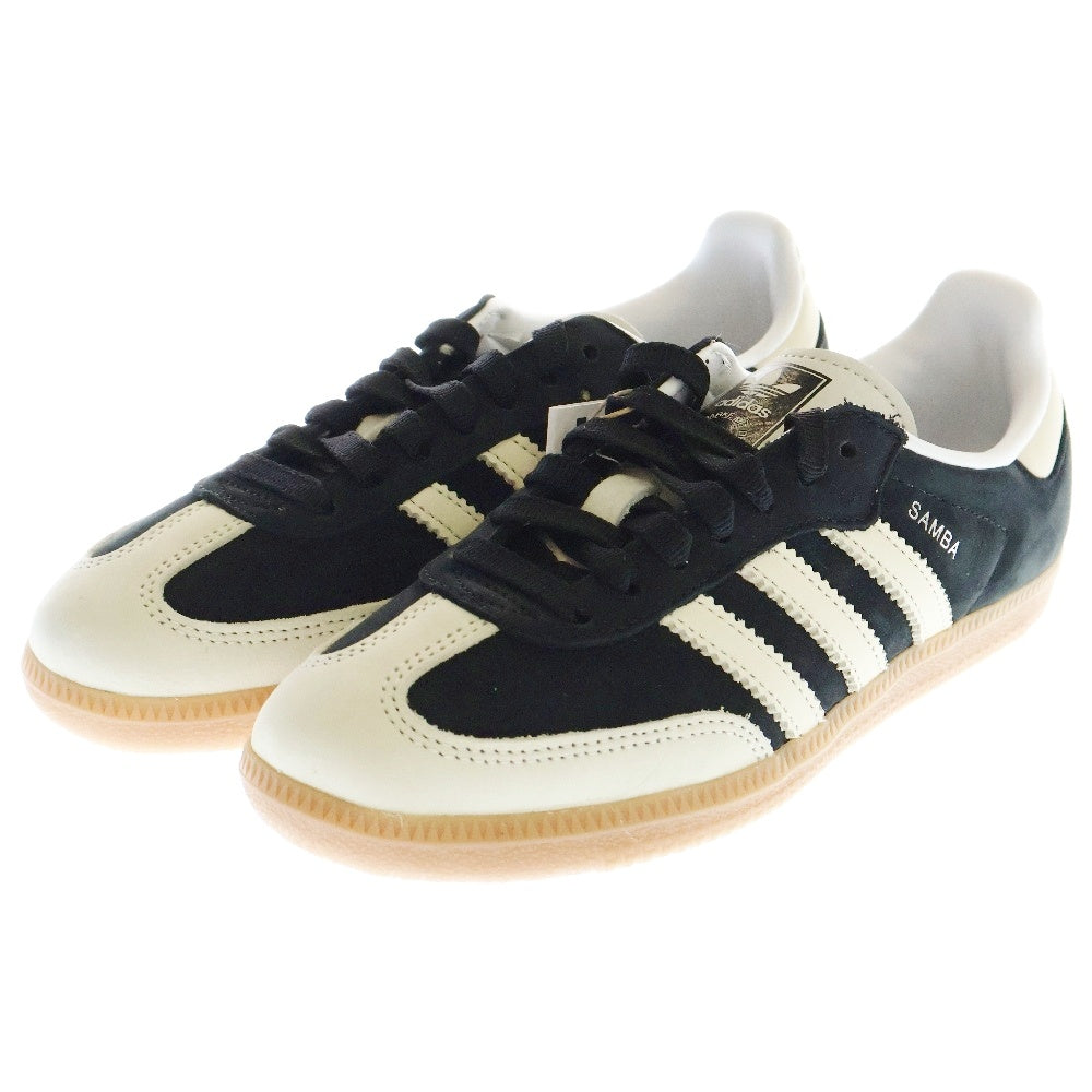 adidas(アディダス) SAMBA OG W サンバ ウィメンズ ローカットスニーカーブラック/アイボリー レディース US5.5/22.5cm IE5836
