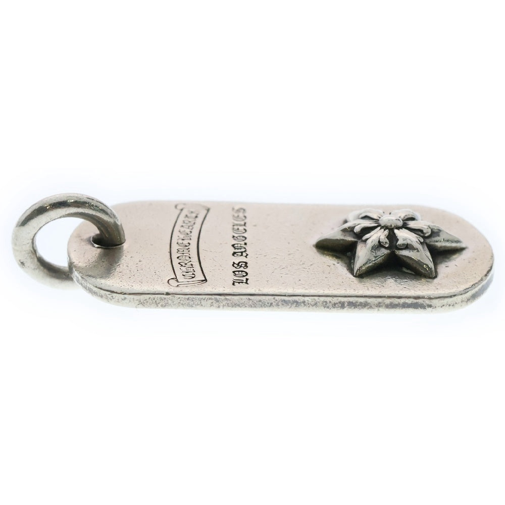 CHROME HEARTS(クロムハーツ) RAISED STAR DOG TAG レイズドスター ドッグタグ ロサンゼルス限定 ペンダントトップ シルバー