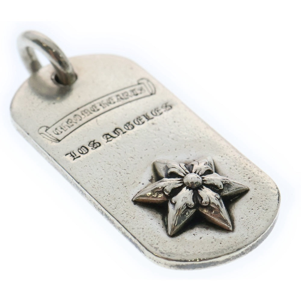 CHROME HEARTS(クロムハーツ) RAISED STAR DOG TAG レイズドスター ドッグタグ ロサンゼルス限定 ペンダントトップ シルバー