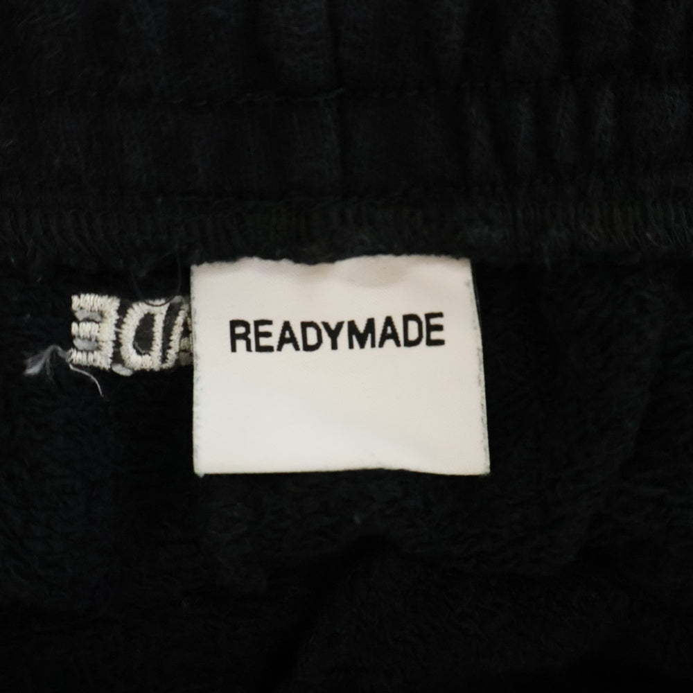 READY MADE(レディメイド) RM SWEAT PANT ロゴプリント ドローストリング スウェットパンツ ブラック RE-CO-BK-00-00-212