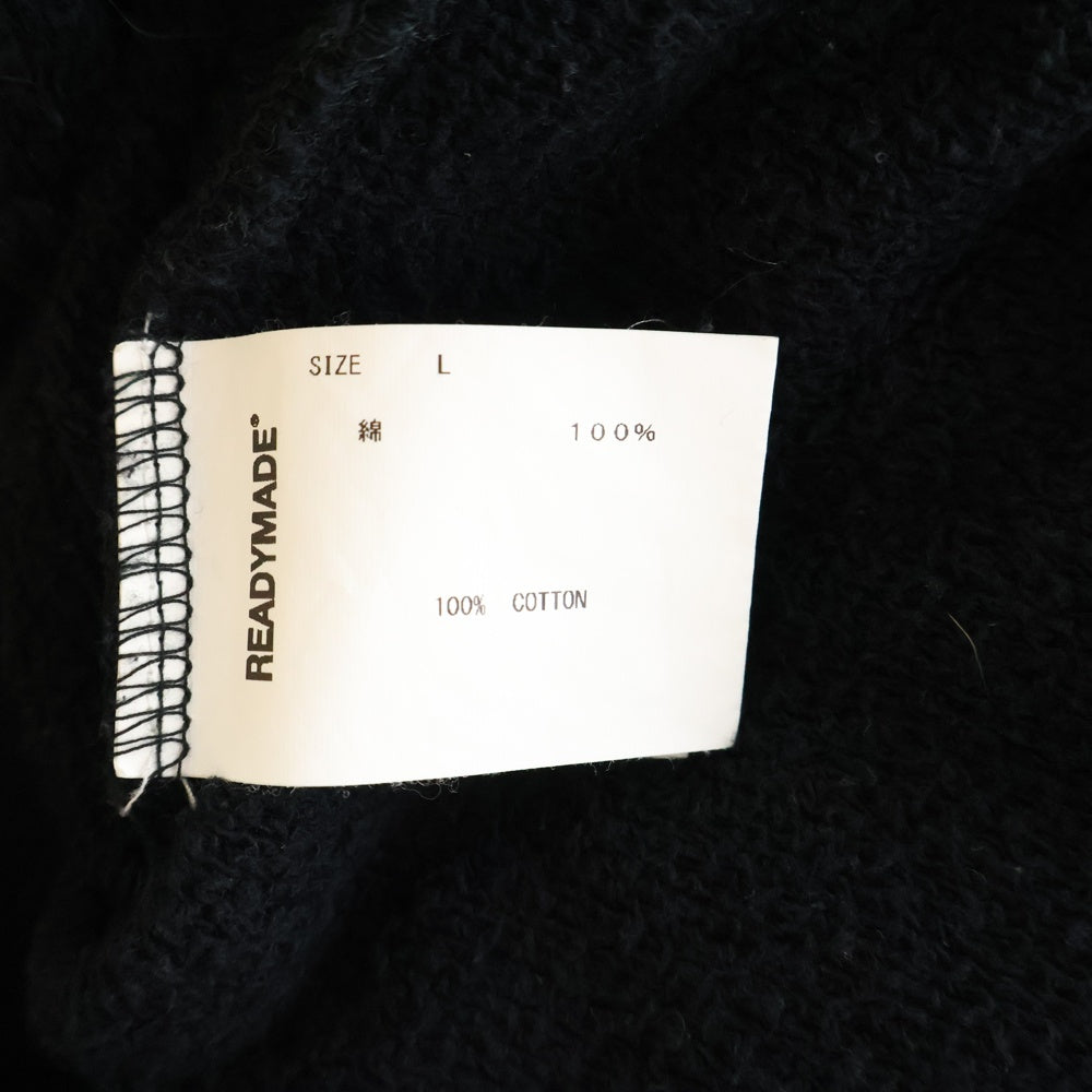 READY MADE(レディメイド) RM SWEAT PANT ロゴプリント ドローストリング スウェットパンツ ブラック RE-CO-BK-00-00-212